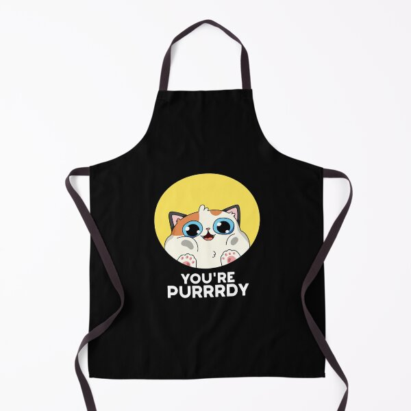 Item preview, You're Purrrdy Funny Cat Puns (Dark BG) designed and sold by punnybone.