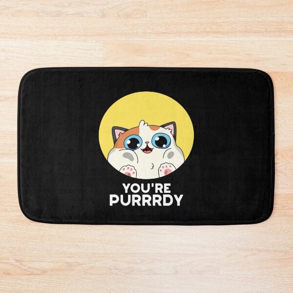 Item preview, You're Purrrdy Funny Cat Puns (Dark BG) designed and sold by punnybone.