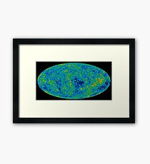 COSMIC, COSMOS, UNIVERSE, SPACE, BIG BANG, Nine Year Microwave Sky, 9 year, WMAP, image of background cosmic radiation Gerahmtes Wandbild
