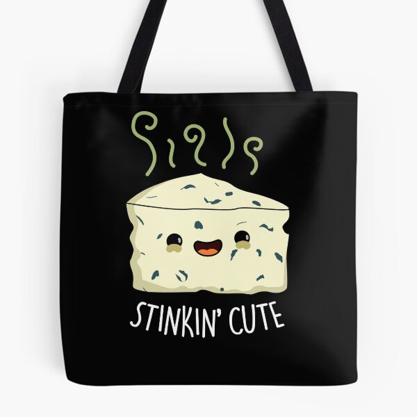 Item preview, Stinkin Cute Funny Cheese Puns (Dark BG) designed and sold by punnybone.