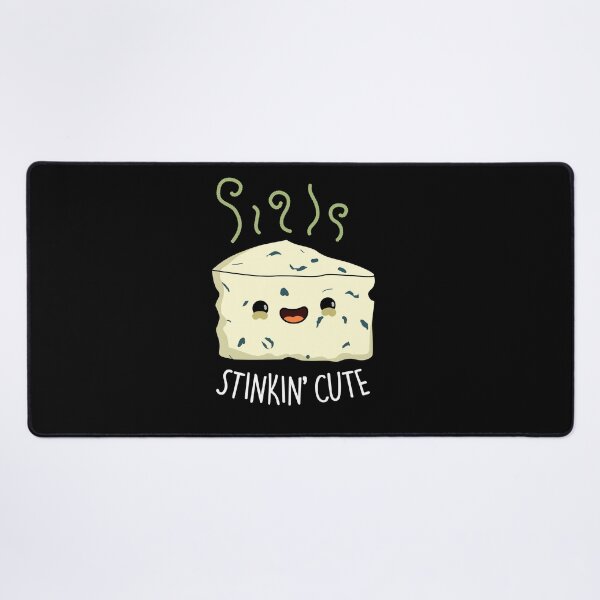 Item preview, Stinkin Cute Funny Cheese Puns (Dark BG) designed and sold by punnybone.