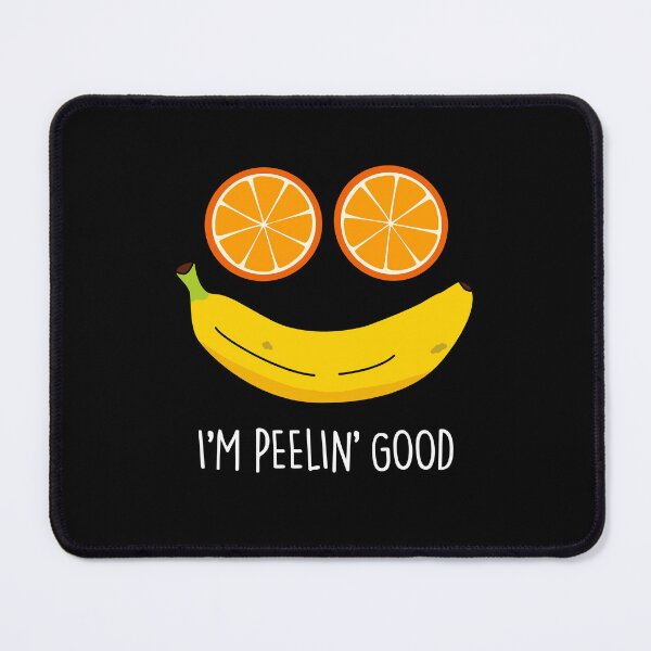 Item preview, I'm Peelin Good Funny Fruit Puns (Dark BG) designed and sold by punnybone.