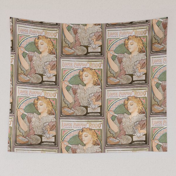 Artikelvorschau, Lance Parfum Rodo Werbung Vintage Jugendstil von Alphonse Mucha entworfen und verkauft von TeeARTHY.