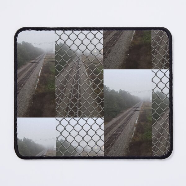 Item preview, Train tracks on a foggy morning designed and sold by breakmydreams.