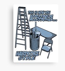 Hardcore accessorizing Canvas Print