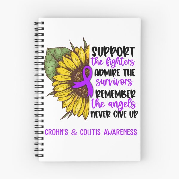 Item preview, Crohn's & Colitis Awareness - Support the Fighters Admire the Survivors Remember the Angels Never Give Up designed and sold by whlrcheryl.