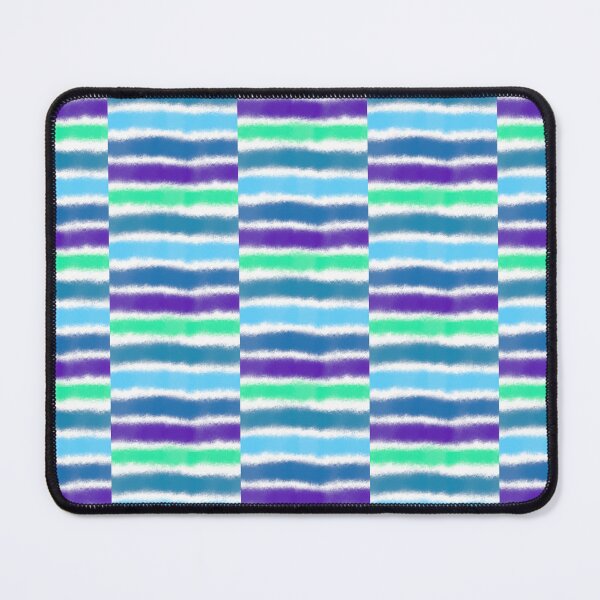 Item preview, Stripes of Dark Blue, Bright Blue, Light Blue, Teal, and Blue Violet designed and sold by LawsonFabrics.