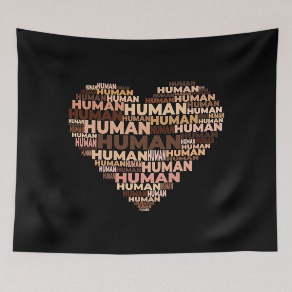 Item preview, Human Skin Tone Heart Anti-Racist designed and sold by seriouscapon242.