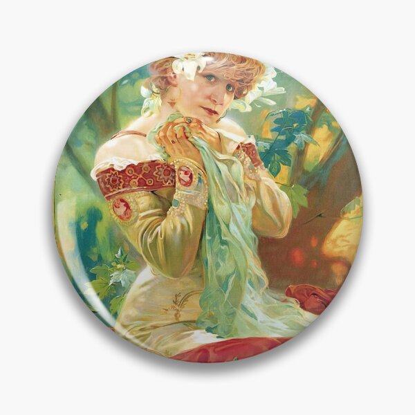 Item preview, Lefevre-Utile Sarah Bernhardt  Vintage Art Nouveau by Alphonse Mucha designed and sold by TeeARTHY.