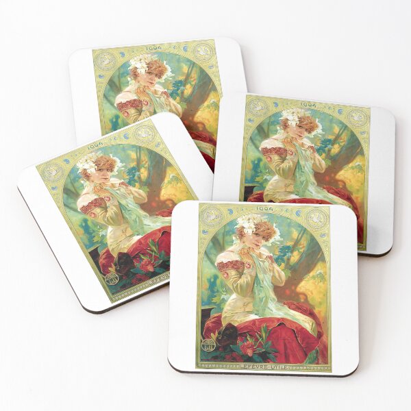 Item preview, Lefevre-Utile Sarah Bernhardt  Vintage Art Nouveau by Alphonse Mucha designed and sold by TeeARTHY.