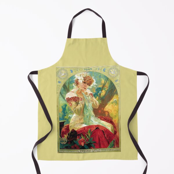 Item preview, Lefevre-Utile Sarah Bernhardt Vintage Art Nouveau by Alphonse Mucha designed and sold by TeeARTHY.