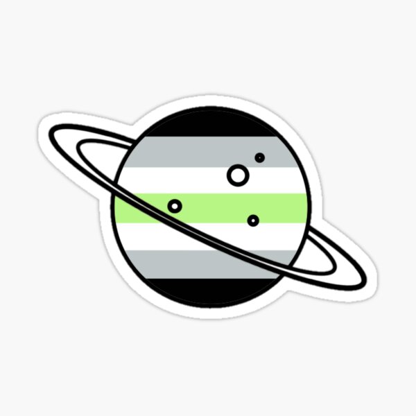 Agender Planet Sticker For Sale By Butchspace Redbubble