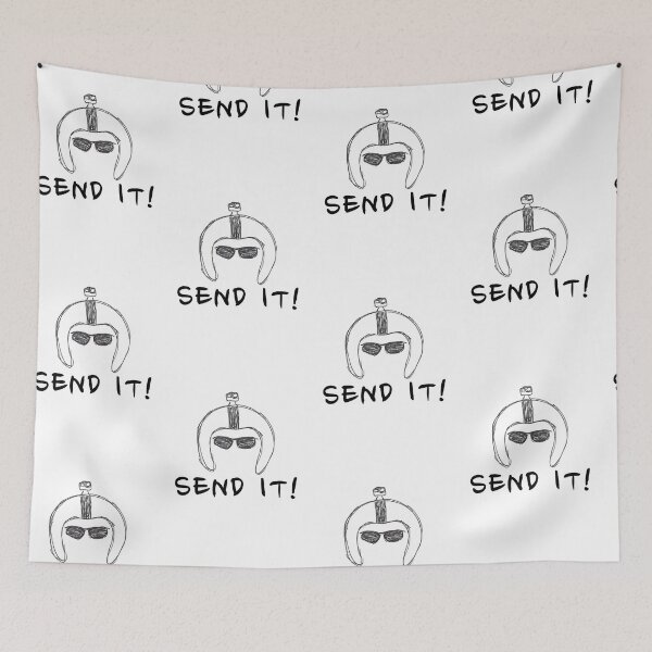Item preview, Send It Dude Sketch With Text designed and sold by bubblebuds.