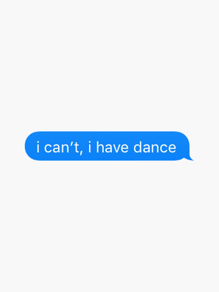 i can't, i have dance by nickelnicole