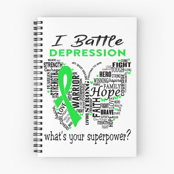 Item preview, Depression Warrior - I Battle Depression What is your Superpower? designed and sold by KirstybShop.