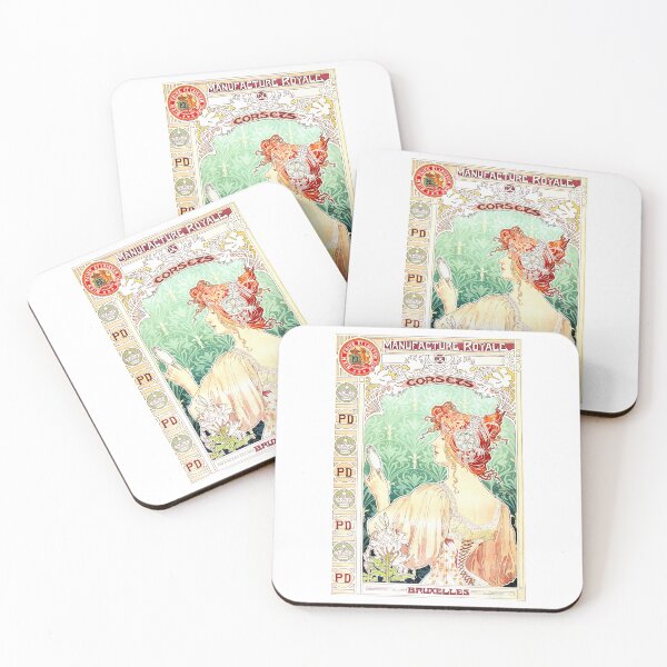 Item preview, Manufacture Royale De Corsets  Vintage Art Nouveau by Alphonse Mucha designed and sold by TeeARTHY.