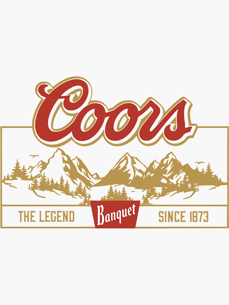 "Coors Banquet Rodeo Logo Distressed" Sticker for Sale by monicalfmahan