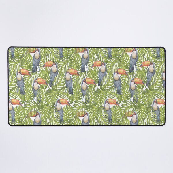 Item preview, orange beak toucan bird in a  tropical forest designed and sold by whitedove457.