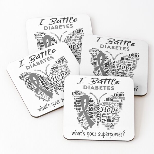 Item preview, Diabetes Warrior - I Battle Diabetes What is your Superpower? designed and sold by KirstybShop.