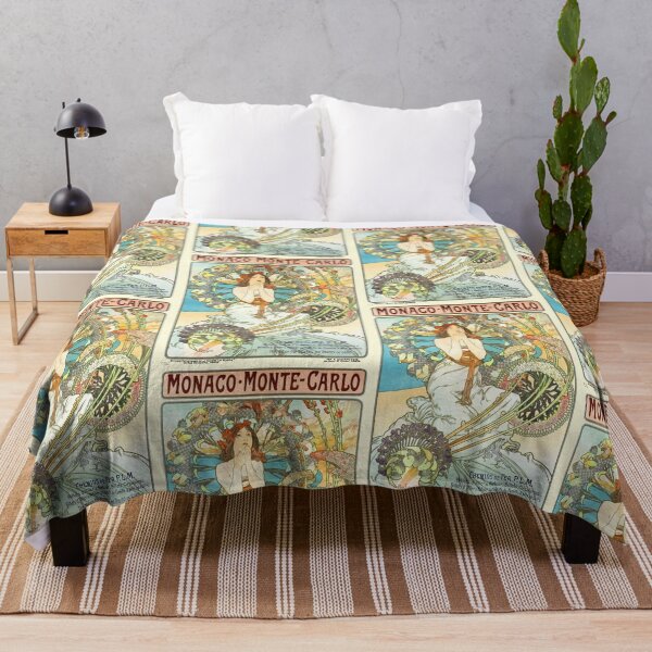 Item preview, Monaco monte carlo Vintage Art Nouveau by Alphonse Mucha designed and sold by TeeARTHY.
