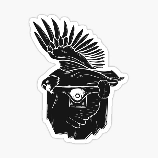 Skateboarding Eagle - Flight Academy Sticker