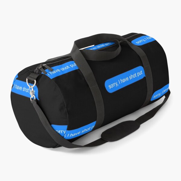 Item preview, Sorry I Have Shot put Text Message Black - Funny Gym designed and sold by GymWearDepot.