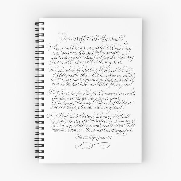 Item preview, It is well hymn handwritten quote designed and sold by Melissa Renee.
