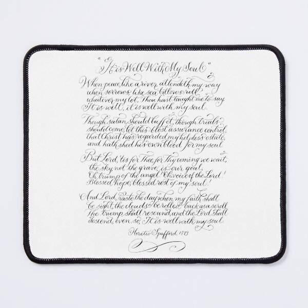 Item preview, It is well hymn handwritten quote designed and sold by Melissa Renee.