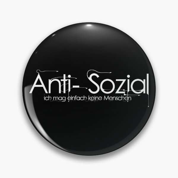 Item preview, anti social designed and sold by BadKraut.