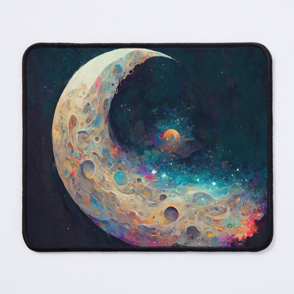 Item preview, Abstract Fantasy Moon Painted Rainbows designed and sold by MythicPrompts.