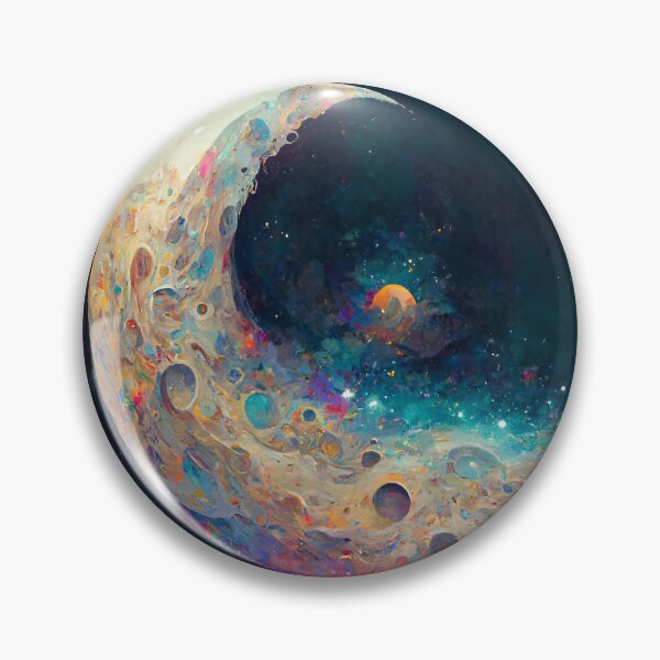 Item preview, Abstract Fantasy Moon Painted Rainbows designed and sold by MythicPrompts.