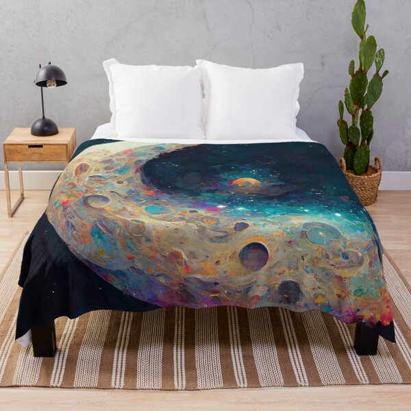 Item preview, Abstract Fantasy Moon Painted Rainbows designed and sold by MythicPrompts.