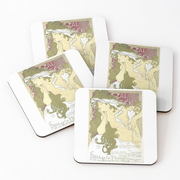 Item preview, Salon des Cent Exposition du Salon des Cent  Vintage Art Nouveau by Alphonse Mucha designed and sold by TeeARTHY.