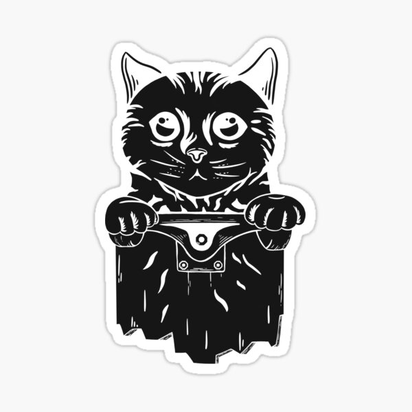 Pals - Cat & Skateboard Sticker