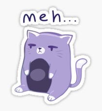 'meh' Cat Sticker