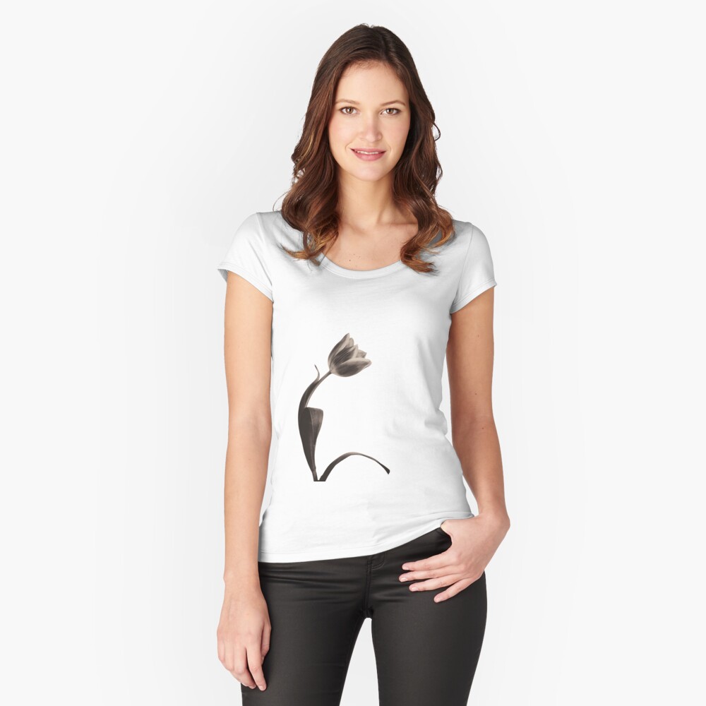 Antique Tulip Fitted Scoop T-Shirt