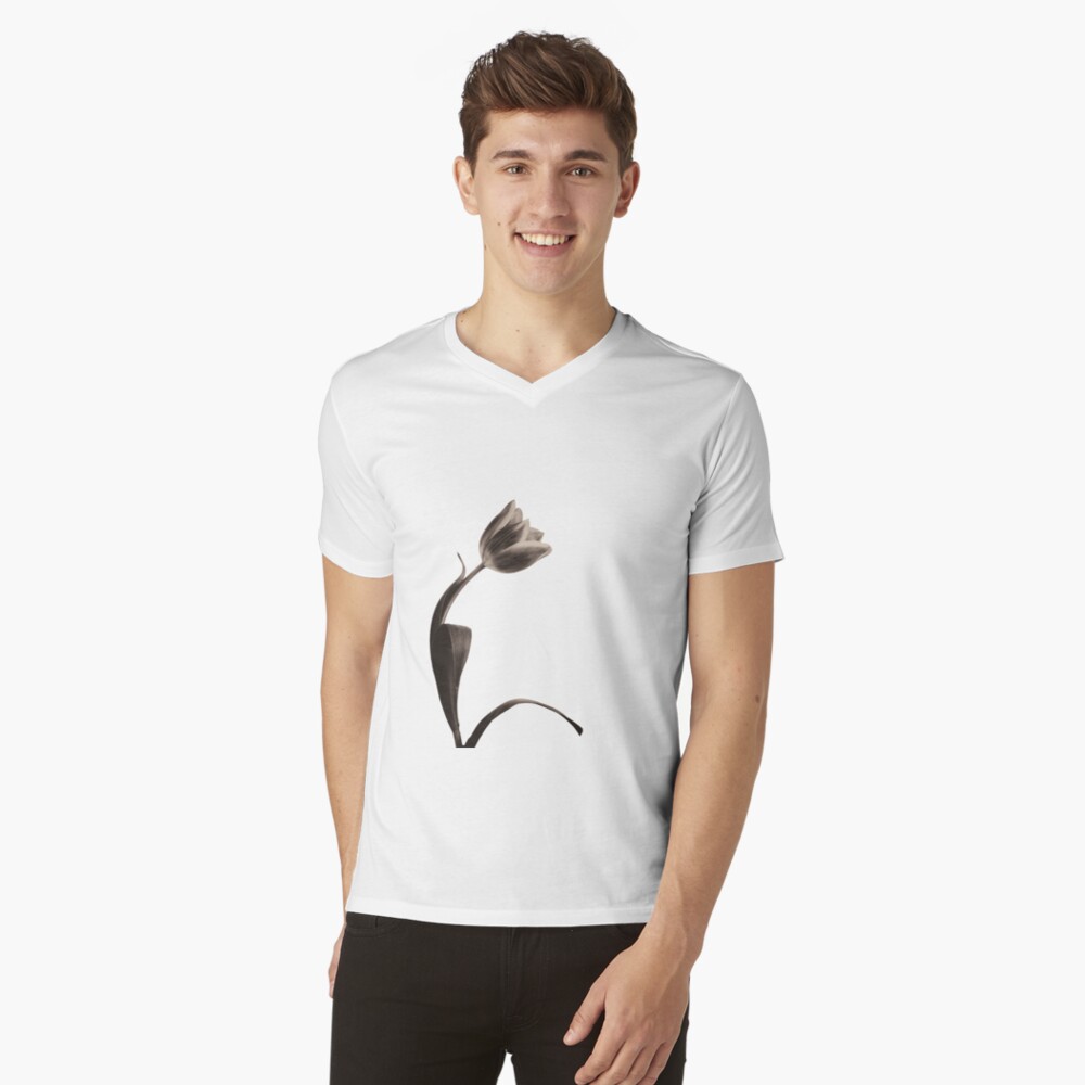 Antique Tulip V-Neck T-Shirt