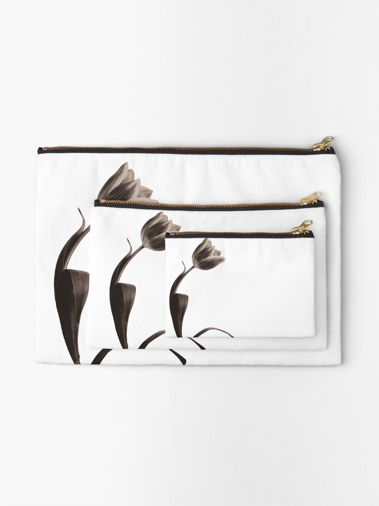Alternate view of Antique Tulip Zipper Pouch