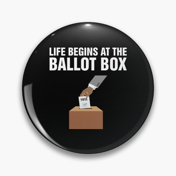Item preview, Life Begins At The Ballot Box designed and sold by DontGiveaShirt.