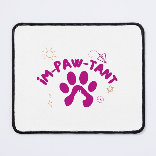 Item preview, Impawtant Kitten Cat Paw Fun Humor Minimalist Illustration designed and sold by jingenuity.