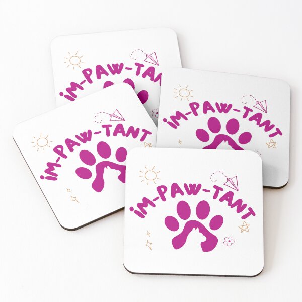Item preview, Impawtant Kitten Cat Paw Fun Humor Minimalist Illustration  designed and sold by jingenuity.