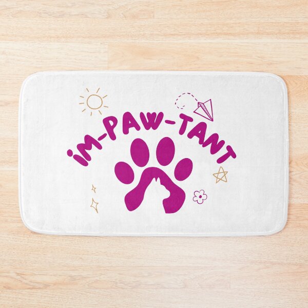 Item preview, Impawtant Kitten Cat Paw Fun Humor Minimalist Illustration  designed and sold by jingenuity.