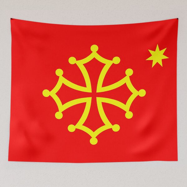 Item preview, drapeau occitanie designed and sold by AHELENE.
