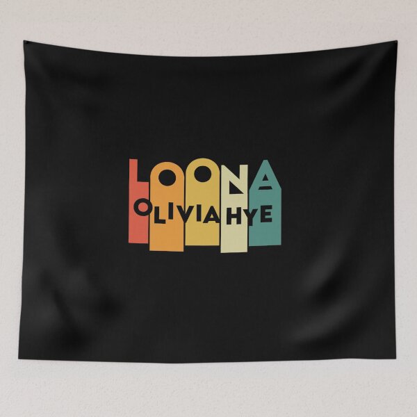 Item preview, LOONA Olivia Hye Retro Typography  designed and sold by AliffStudio.