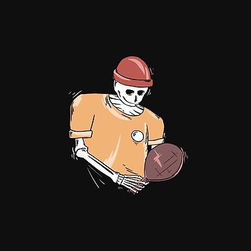 Artwork thumbnail, Table Tennis - Skeleton - Ping Pong by LeDarkstone
