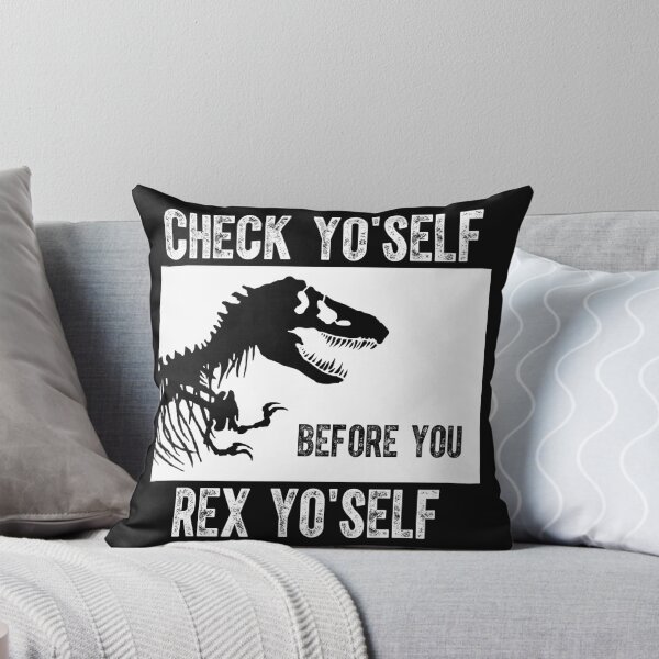 Item preview, Check Yo'Self Before You Rex Yo'Self Funny Dinosaur designed and sold by Bolerovo.