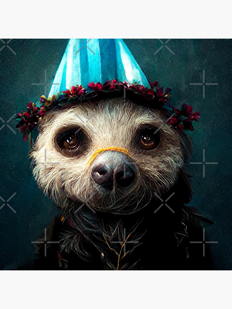 “Birthday Bear Wearing Party Hat” Poster for Sale by AnimalArtPhotos
