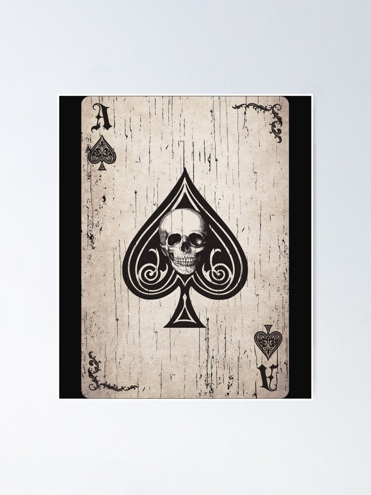 "Ace of Spades Death Card " Poster for Sale by keatonsEET Redbubble
