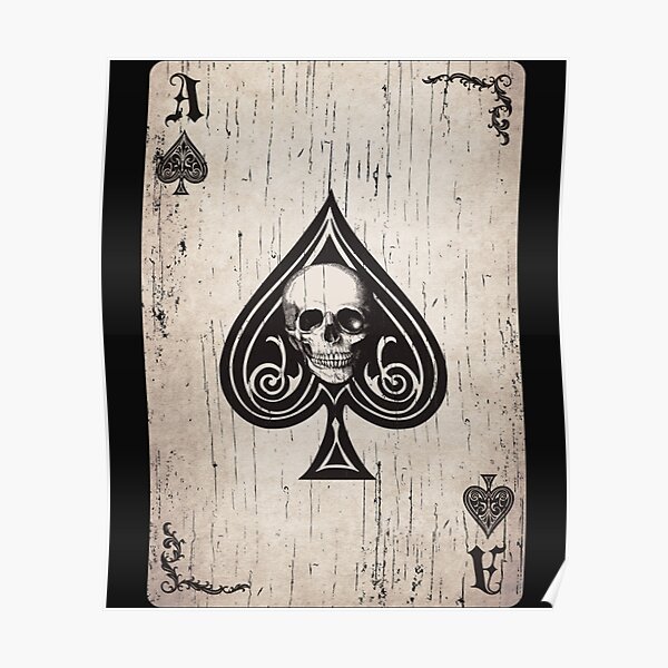 "Ace of Spades Death Card " Poster for Sale by keatonsEET Redbubble