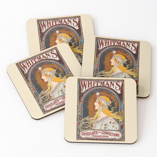 Item preview, Whitman’s chocolates and confections Philadelphia Vintage Art Nouveau by Alphonse Mucha designed and sold by TeeARTHY.